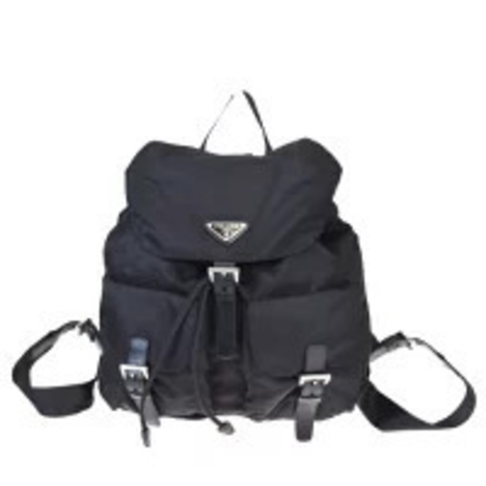 Prada Backpack Daybag Rucksack black leather